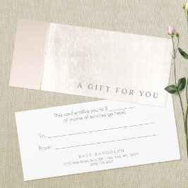 Elegant Day Spa Rosa Marble Salon Gift Certificate