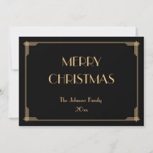 Elegant Deco God jul Helgdag Card