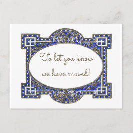 Elegant deco ram-kort, anpassa för användan meddelande vykort