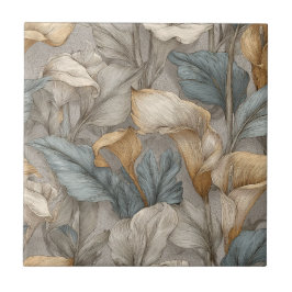 Elegant Decorative Calle Lilies Tiles Kakelplatta