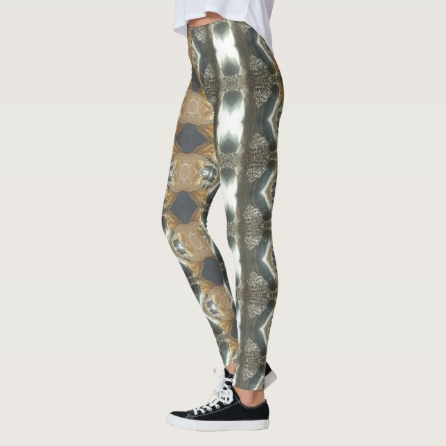 Elegant Decorative Mönster Leggings (Vänster)