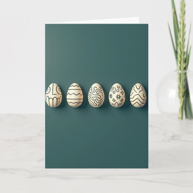 Elegant Decorative Shapes Card Kort (Framsida)