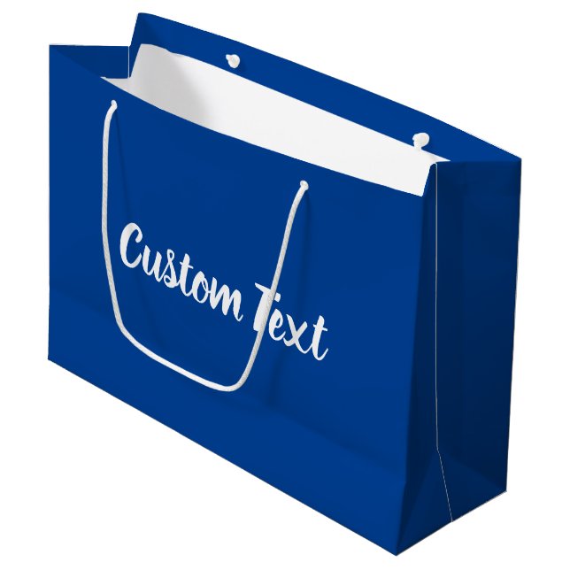 Elegant Deep Blue and White Script Text Template (Framsidan Vinklad)