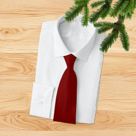 Elegant Deep Red Minimalist NeckTie Slips