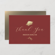 Elegant Deep Red och Guld Studentfest