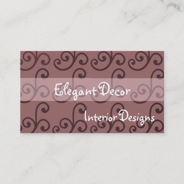 Elegant Dekor Visitkort (Framsida)