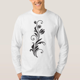 Elegant Dekorativ Blommig Blomsterkonst T Shirt
