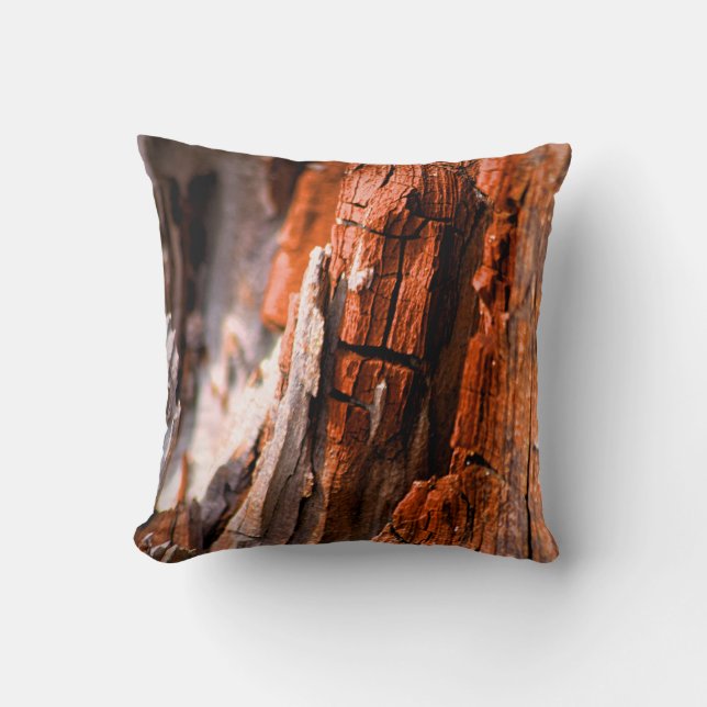 Elegant Dekorativ kudde - Träd Bark (Framsida)