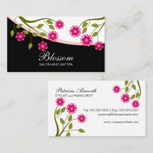 Elegant delikat blomster visitkort