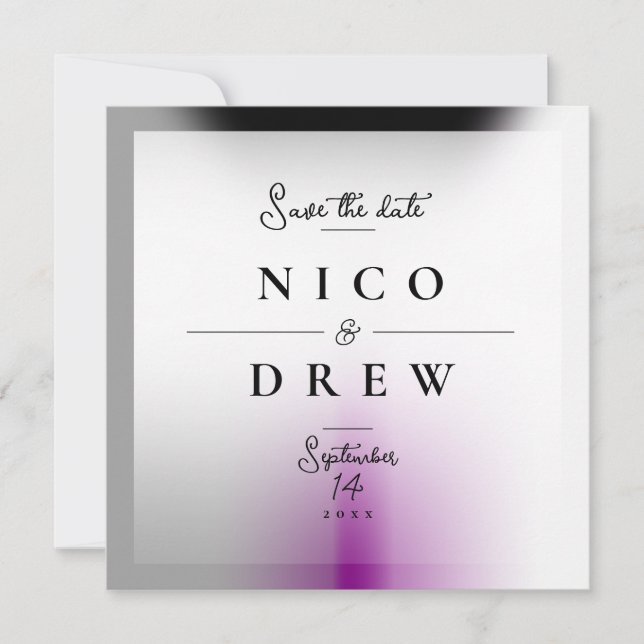 Elegant Demisexuell Pride Bröllop  Spara Datumet (Framsida)