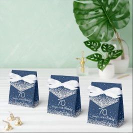 Elegant Denim & Diamonds 70-årsfirande Presentaskar