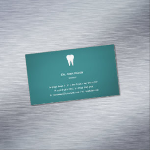 Elegant Dental Aqua Affärskort Magnetiska Visitkort
