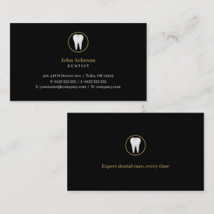 Elegant Dental Blå Visitkort