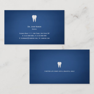 Elegant Dental Blå Visitkort