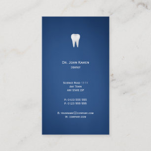 Elegant Dental Blå Visitkort