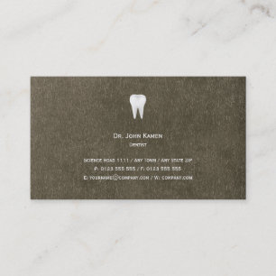 Elegant Dental Metallic Affärskort Visitkort