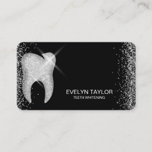 Elegant Dentist Dental Clinic Teeth Whitening Visitkort