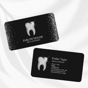 Elegant Dentist Dental Clinic Teeth Whitening Visitkort