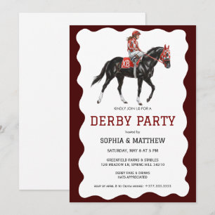 Elegant Derby-fest Invitation för Hästrening Inbjudningar