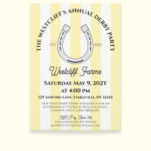 Elegant Derby Party Gult Cabana Rand Horseshoe