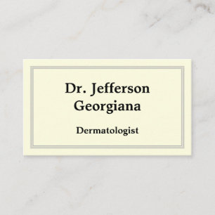 Elegant Dermatolog Affärskort Visitkort