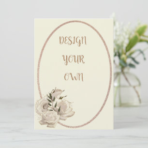 Elegant design din egen Blommigt Spara datum Datumet