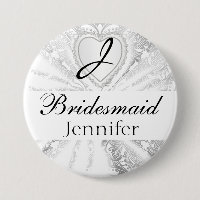 Elegant design för satäng för Monogrambrudens