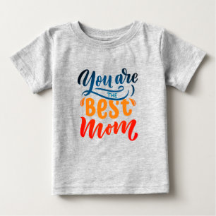 Elegant Design Typografi som är det bästa Mamma T Shirt