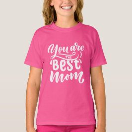 Elegant Design Typografi som är det bästa Mamma T Shirt