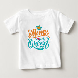 Elegant Design Typography Mamma är Min drottning T Shirt