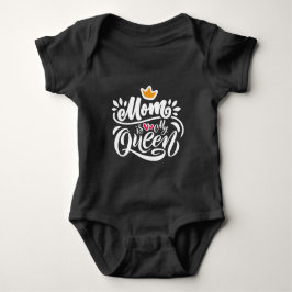 Elegant Design Typography Mamma är Min drottning T Shirt