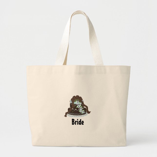Elegant designertårta jumbo tygkasse (Framsidan)