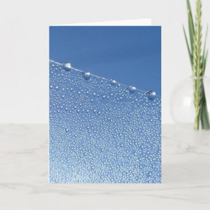 Elegant Dew Drop, Nature Meditation Poetry Kort