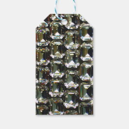 Elegant diamanter av ädelstensmycken presentetikett