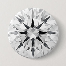 Elegant diamantinspirerad 3" knapp - Anpassad desi