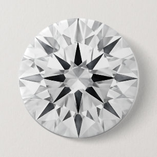 Elegant diamantinspirerad 3" knapp - Anpassad desi