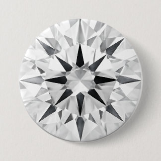 Elegant diamantinspirerad 3" knapp - Anpassad desi
