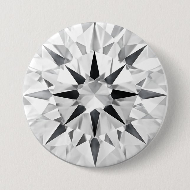 Elegant diamantinspirerad 3" knapp - Anpassad desi (Framsida)