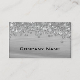 Elegant Diamond Appeal Silver Affärskort Visitkort