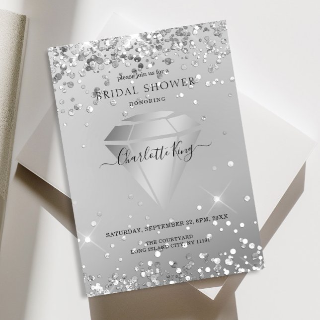 Elegant Diamond Einladung Inbjudningar (Skapare uppladdad)