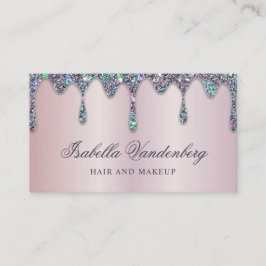 Elegant Diamond Gnistra Glitter Drives Lilac Satin Visitkort
