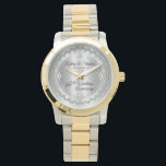 Elegant Diamond Jubilee 60:e Bröllop-årsdagen Armbandsur<br><div class="desc">Den här 60:e årsdagen för bröllop-elegansen i ramar har en unik skalopad diamantdesign med centerdroppdiamant med faux-tillagda gnistor på en silver färgad-övertoning. Ursprunglig design efter Helgdag Hearts Designs (reserverade höger). Observera att alla varningstexter är tryckta och endast får förekomma så reellt som möjligt i en platt, tryckt design. Detta omfattar...</div>