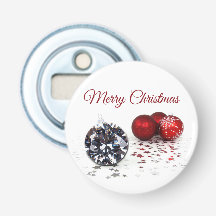 Elegant Diamond och Röda julprydnader