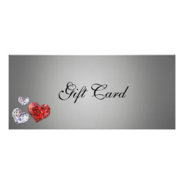 Elegant Diamond Precious Hearts Gift Certificate Reklamkort