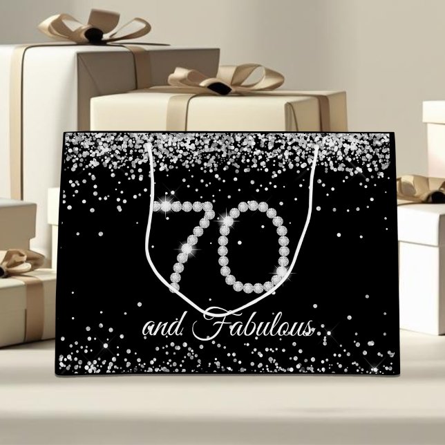 Elegant Diamonds 70 och Fabulous (70 and fabulous Diamonds gift bag)