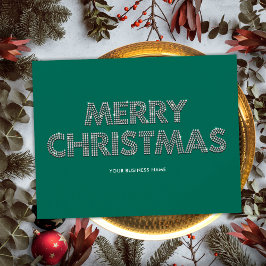 Elegant Diamonds God jul Business Grönt Julkort