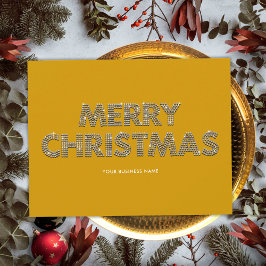 Elegant Diamonds God jul Business Gult Julkort