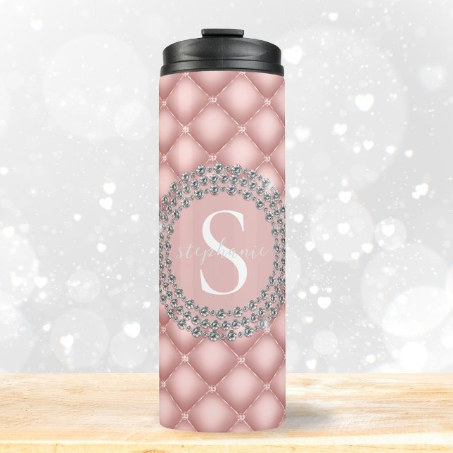 Elegant Diamonds Luxury  Rosa Monogram (Mockup View)
