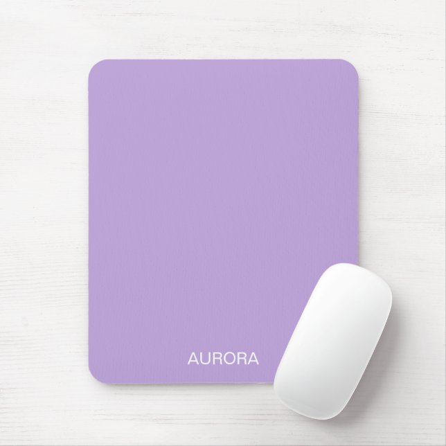 Elegant Digital Lavender Personlig Namn - Musmatta (Med mus)