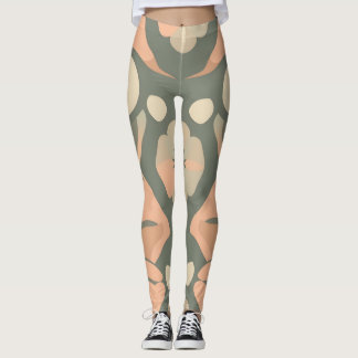 Elegant Digital Print Leggings - Färgfull Home Dec